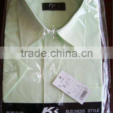 Japan quality.Men's dress shirt , solid color,opp bag packing---factory