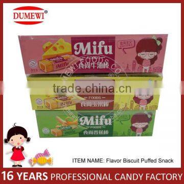 Cheese Flavor Biscuit Puffed Stick/ Sandwich Biscuits Stick photo-6