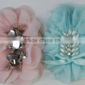 rosette chiffon flower