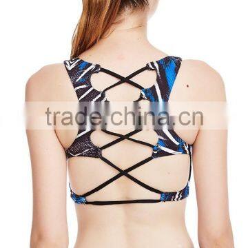 Sublimation Printed Wireless Bras Sport Bras photo-2