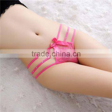 Stock Women Sey G-String Thongs Fashion Intimates Briefs Women Lace Underwear Breathable Lingerie Girls Panties Bandage With Dia photo-2