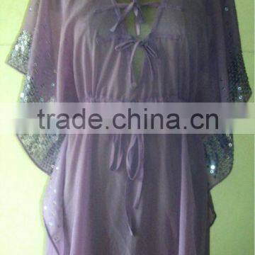 beach kaftan with sequence