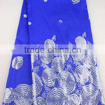 2017 Hot Selling African Raw Silk George Fabric India George Wrappers photo-5