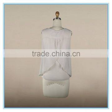 2016 Newest Women Top Clothing Sleeveless Chiffon Bead For Saree Blouse photo-4