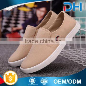 Fashion design latest new model slip-on canvas men shoes