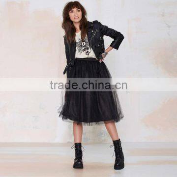 MGOO New Arrival Design Fashion Black Tutu Skirt For Women Voile Bell Ball Gown Skirts 15145B088 photo-6