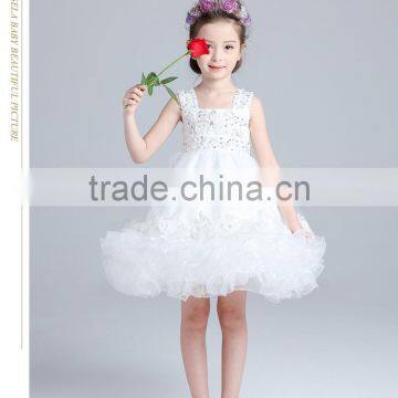 White Ruched Embroidery Flowers Dress Tulle Skirt Cocktail Dresses Ruffle Skirt photo-3