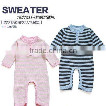 pure cotton handmade knitting baby knitted romper