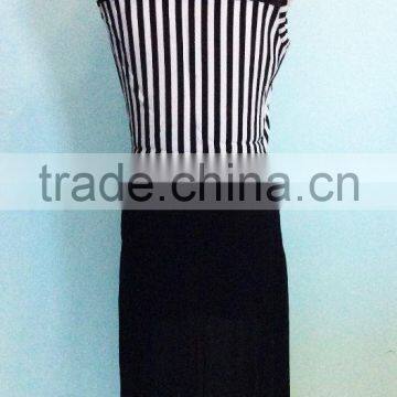 Cheapsale China Supplier Summer Women Chiffon Matching Fashion Casual Dresses photo-2