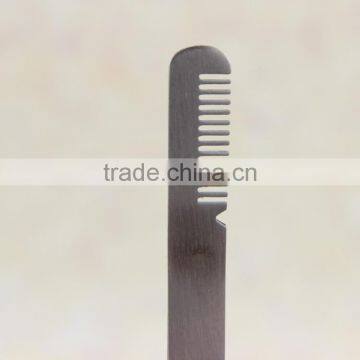 High Quality 2 in 1 Professional Eyelash Curler With Comb Stainless Steel Tweezers False Eyelashes Combs Beauty Makeup Tools photo-2