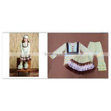 Baby New Born Jumpsuits Clothing Fall Winter Set 100%Cotton Baby Clothing Girls Ruffle Pants Set Baby Girls Clothes Sets photo-4