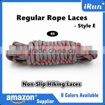 Top Quality To Sale Non-Slip Hiking Rope Laces - Runner Hiker Sneaker Yeezy Rope Shoelaces - Retail Packaging - Purple/Blue/Pink photo-4