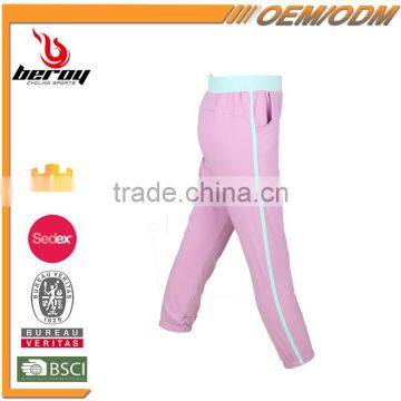 100% Polyester Breathable Girls Summer Sweat Pants for Wholesale photo-2