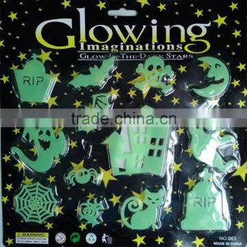 Halloween Wall Sticker Glow in Dark Window Sticker Fluorescent Luminous Decorations photo-4