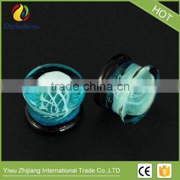 Hot Sell High Quality Comfortable Glass Marine Jellyfish Auricle Ear Plug photo-6