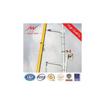 25-80ft galvanized polygon steel electric pole