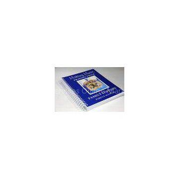 Promotional UV coating spiral bound notebook 4 color printing , pantone color