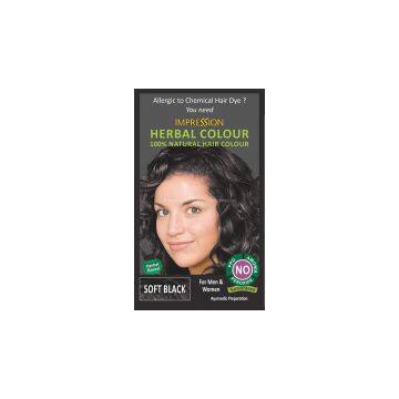 100 % Natural Herbal Hair Colour - Soft Black