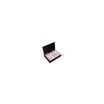 Natural Eco-friendly Black Wooden Tea Box