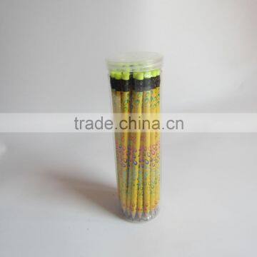 High Quality Standard HB wooden pencil with PET Tube