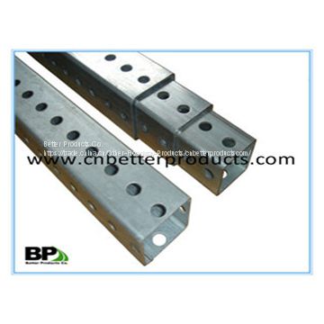 Telescopic Perforated square sign post