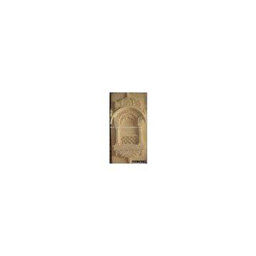 Yellow Sandstone Carving Wall Hanging (Jharokha)