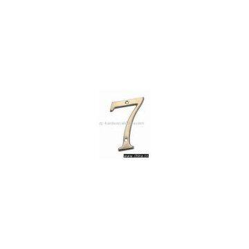 brass number plate   (UK market),HOUSE NUMBERs
