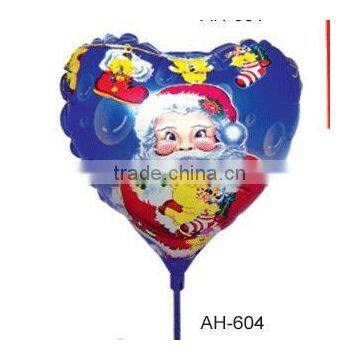 fashion cartoon shaped aluminum foil heilum balloon with stick