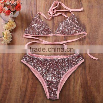B22031A Europe Hot Swimwear wholesale Sexy Sequin beach Bikini