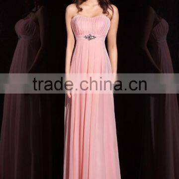 A-line Sweetheart Floor-length Tulle with Lace prom dress Off-The-Shoulder Party dress P023