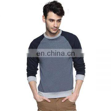 Campus Sutra gray Cotton Round Neck Sweatshirt