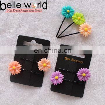 Cute Colorful Children Boho Hair Accessory Daisy Hair Bobby Pins