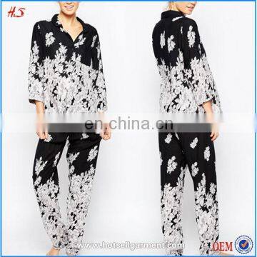 2016 New fashion wholesale cheap maternity clothes floral pajama set
