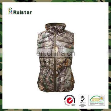 Non license Camo Ladies Lightweight Packable Hunting Down Vest