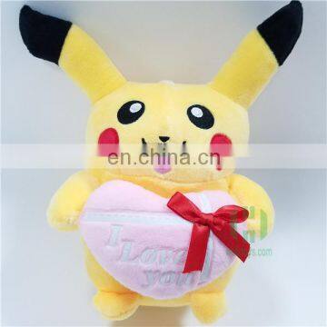 HI CE cute movie character pikachu plush toy for kids,cartoon character pikachu for children birthday party gift