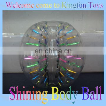 Shining bumper bubble football/bumper soccer/bubble football for sports