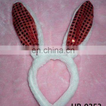 big ear rabbit paillette easter day headband