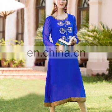 Viva n Diva Blue Georgette kurti