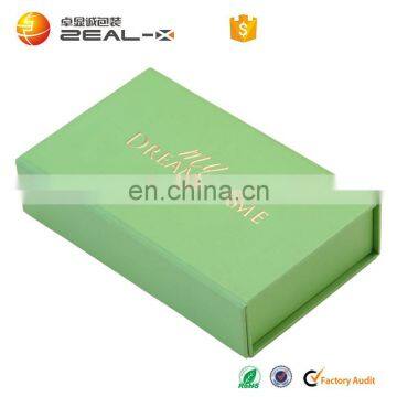 Luxury perfume box magnetic flip lid with embrossed logo