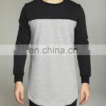 fashion contrast side zipper sweatshirts