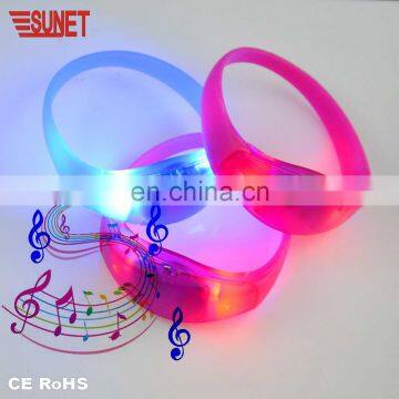 2018 New Products Halloween Motion Sensor Led Silicon Wristbands Bracelets