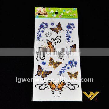 OEM fashion temporary tattoo sticker