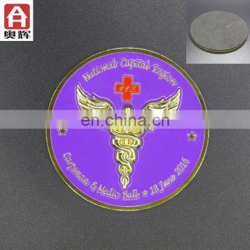 high-end iron 3D silicon badge