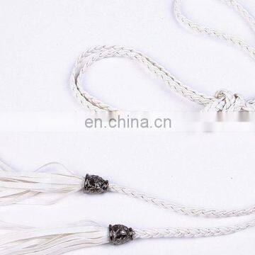 High Quality Beaded Tassel Waist Belt Wiht Artistic Leather Weave Belt photo-3