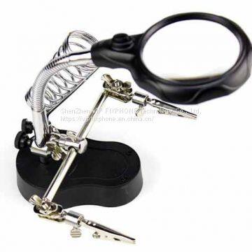 MG16129-A Magnifying Glass With Alligator Clip For Fix Phone