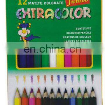 3.5" 12Ct Short Colored Pencils - Hexagon - Kids Choice