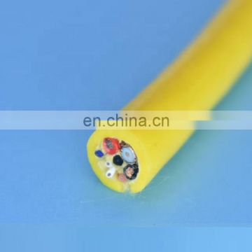 Flexible monitoring cable high tensile strength camera cable with coaxial cable