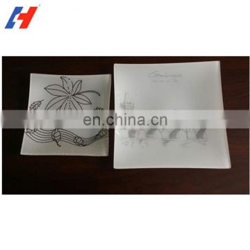 Eco Friendly Size Customized Clear Colored Glass Plate