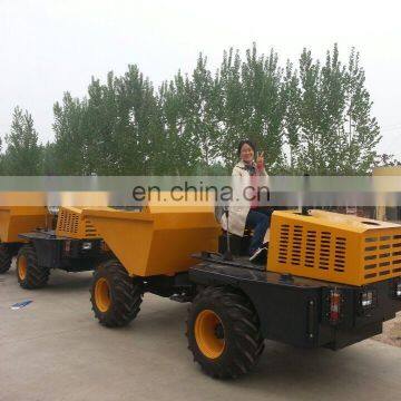 3tons 4x4 drive hydraulic tipping site dumper