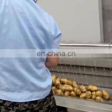 industrial ginger carrot fruit washing and peeling machine sweet potato washing and peeling machine